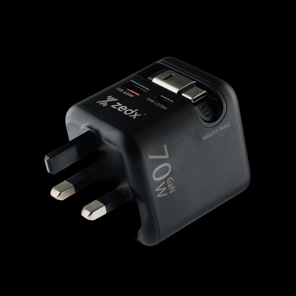 ZEDX World Travel Adapter (70 w) GaN thumbnail 3