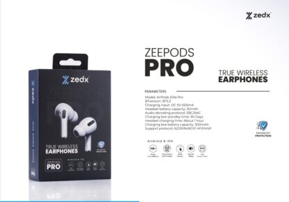 ZEDX ZeePods PRO - ENC, BT5.3 300mAh Battery - Image 2