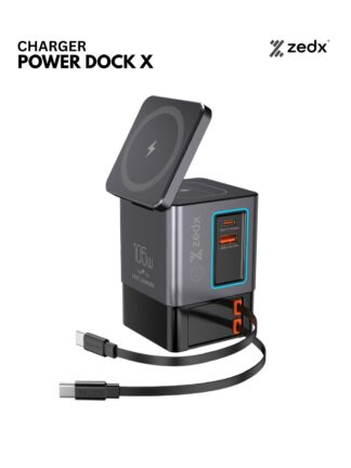 Zedx Power Dock X  |  105 W | 6 in 1 Combo 8 Safety protection  Made For Digital Product 