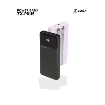ZEDX POWER STORAGE ZX-PB115 | 10000mAh| Slim Power bank